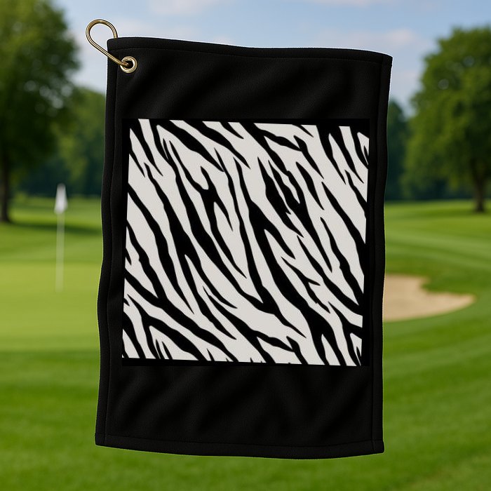 Zebra Animal Print Golf Towel