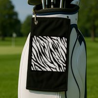 Zebra Animal Print Golf Towel