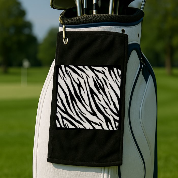 Zebra Animal Print Golf Towel
