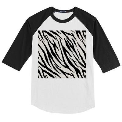 Zebra Animal Print Kids Colorblock Raglan Jersey