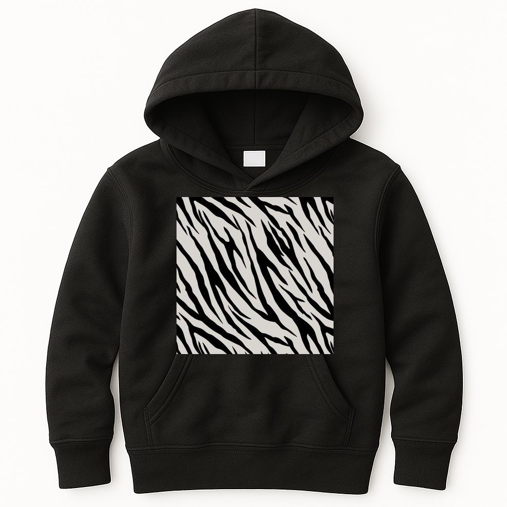 Zebra Animal Print Kids Hoodie