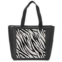 Zebra Animal Print Zip Tote Bag