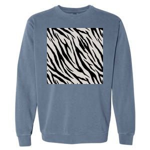 Zebra Animal Print Garment-Dyed Sweatshirt