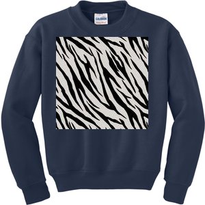 Zebra Animal Print Kids Sweatshirt