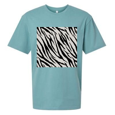 Zebra Animal Print Sueded Cloud Jersey T-Shirt