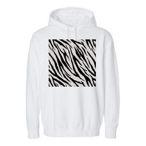 Zebra Animal Print Garment-Dyed Fleece Hoodie