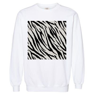 Zebra Animal Print Garment-Dyed Sweatshirt