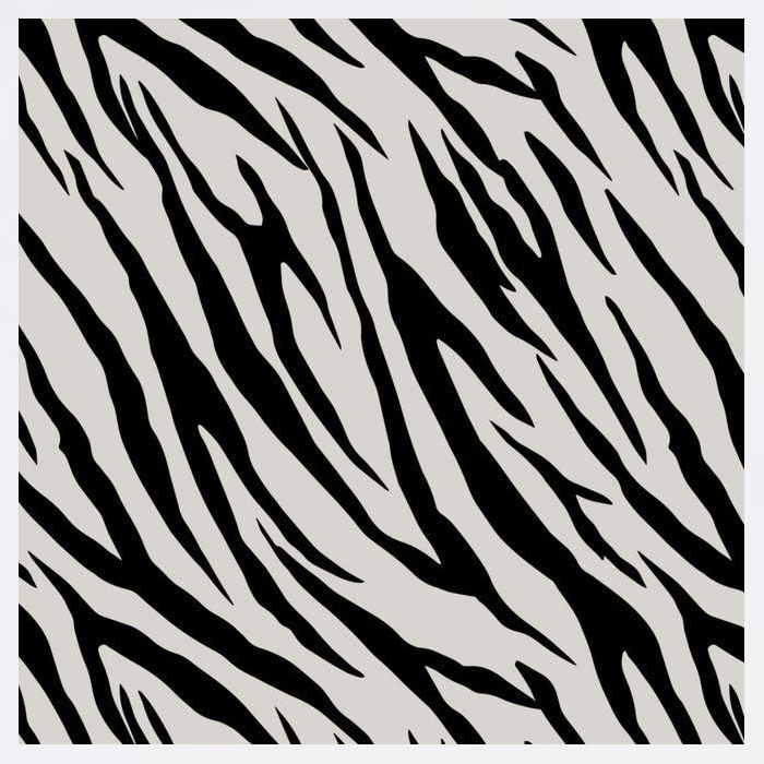 Zebra Animal Print Garment-Dyed Sweatshirt