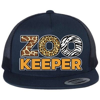 Zookeeper African Savanna Gift Flat Bill Trucker Hat