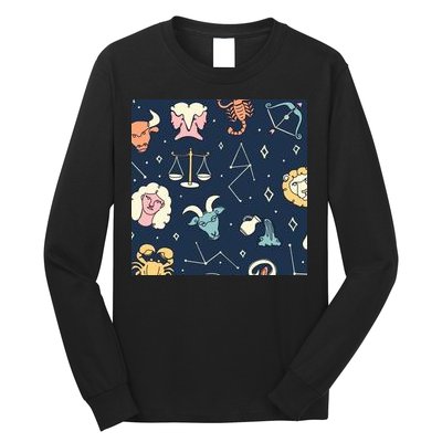 Zodiac Astrology Signs Long Sleeve Shirt