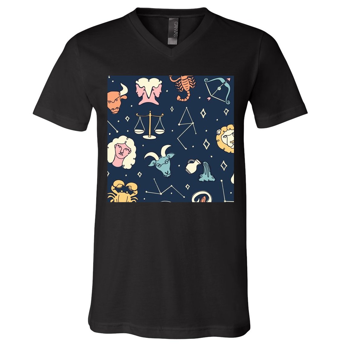 Zodiac Astrology Signs V-Neck T-Shirt