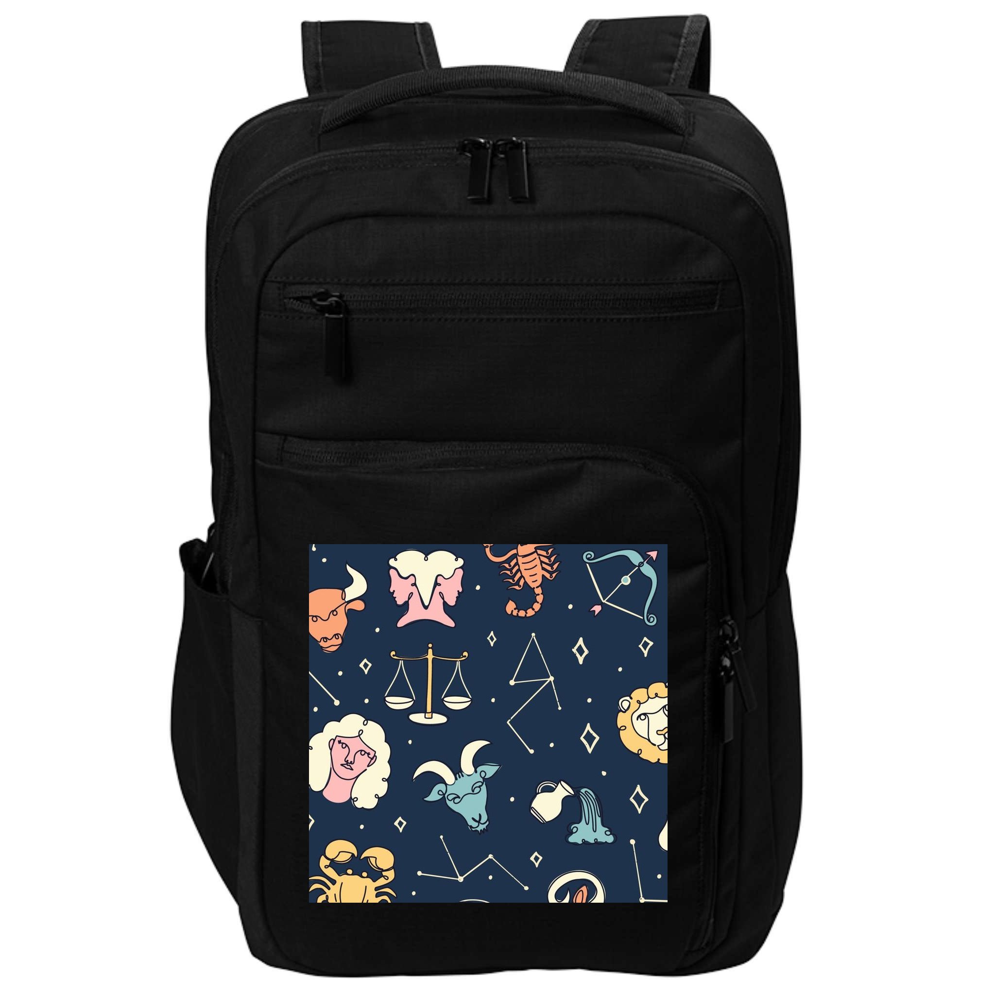 Zodiac Astrology Signs Impact Tech Backpack