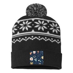 Zodiac Astrology Signs USA-Made Snowflake Beanie