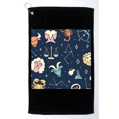 Zodiac Astrology Signs Golf Towel