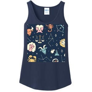 Zodiac Astrology Signs Ladies Essential Tank