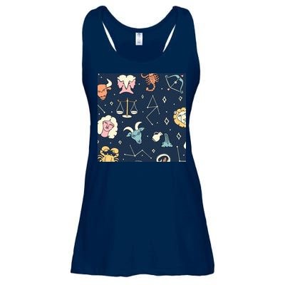 Zodiac Astrology Signs Ladies Essential Flowy Tank