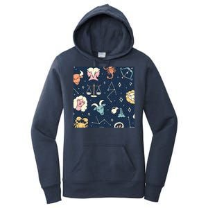 Zodiac Astrology Signs Women's Pullover Hoodie