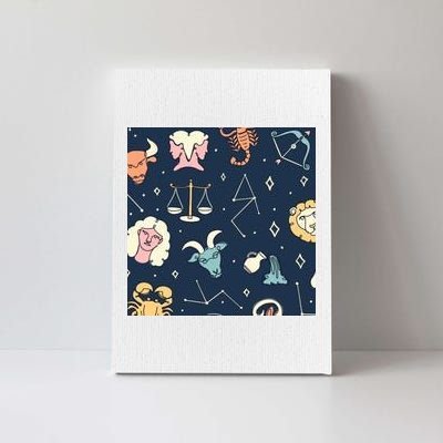 Zodiac Astrology Signs Canvas