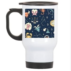 Zodiac Astrology Signs Stainless Steel Travel Mug