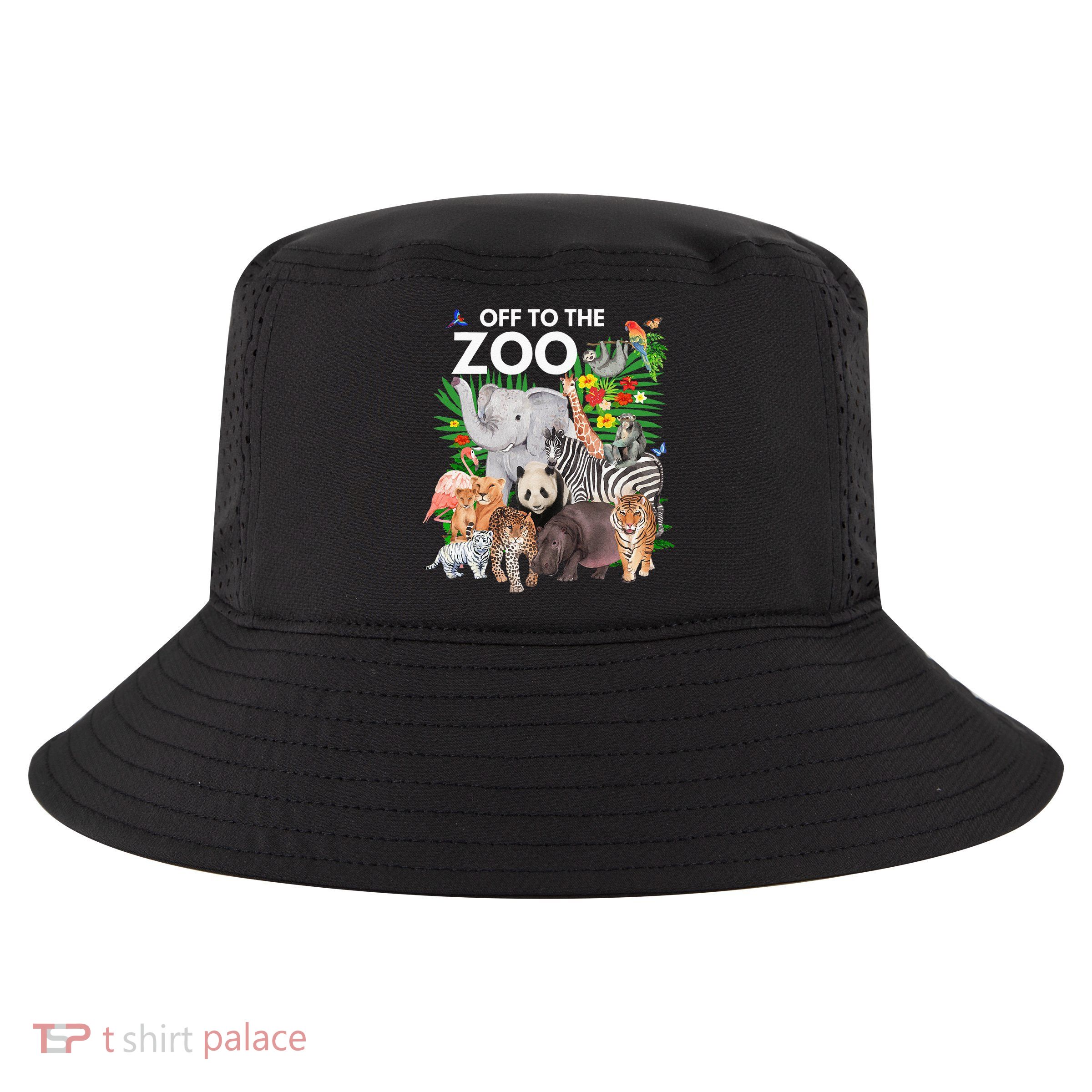 Zoo Animals Safari Party A Day At The Zoo Safari Zoo Animal Cool Comfort Performance Bucket Hat