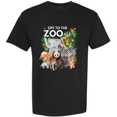 Zoo Animals Safari Party A Day At The Zoo Safari Zoo Animal Garment-Dyed Heavyweight T-Shirt