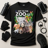 Zoo Animals Safari Party A Day At The Zoo Safari Zoo Animal Cooling Performance Crew T-Shirt