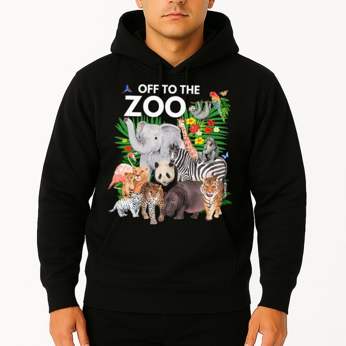 Zoo Animals Safari Party A Day At The Zoo Safari Zoo Animal Hoodie