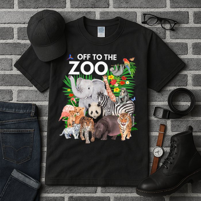 Zoo Animals Safari Party A Day At The Zoo Safari Zoo Animal Tall T-Shirt
