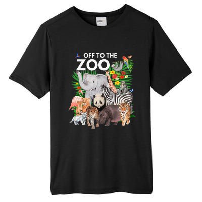 Zoo Animals Safari Party A Day At The Zoo Safari Zoo Animal Tall Fusion ChromaSoft Performance T-Shirt