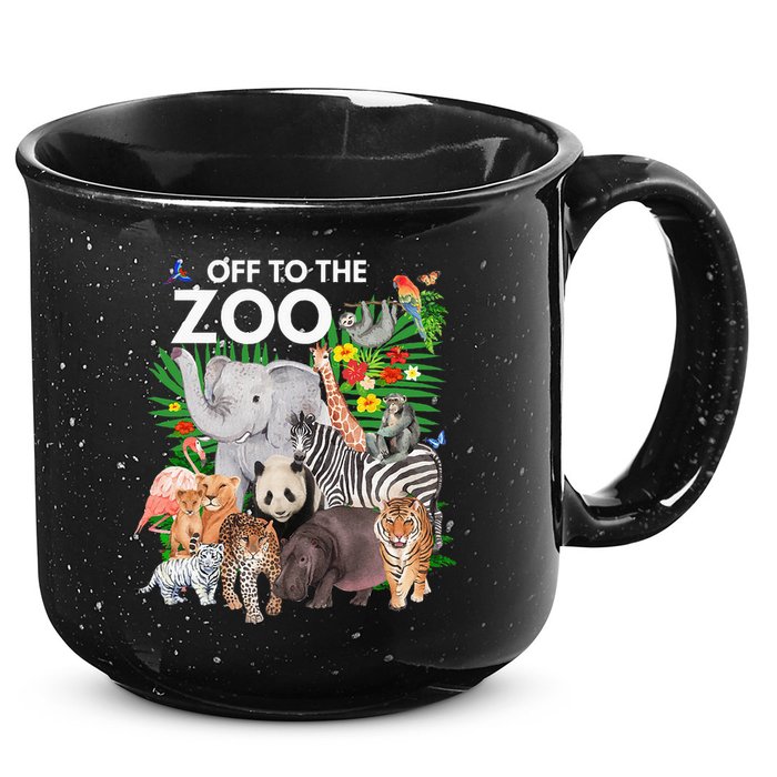 Zoo Animals Safari Party A Day At The Zoo Safari Zoo Animal 15oz Campfire Ceramic Mug