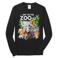 Zoo Animals Safari Party A Day At The Zoo Safari Zoo Animal Tall Long Sleeve T-Shirt