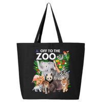 Zoo Animals Safari Party A Day At The Zoo Safari Zoo Animal 25L Jumbo Tote