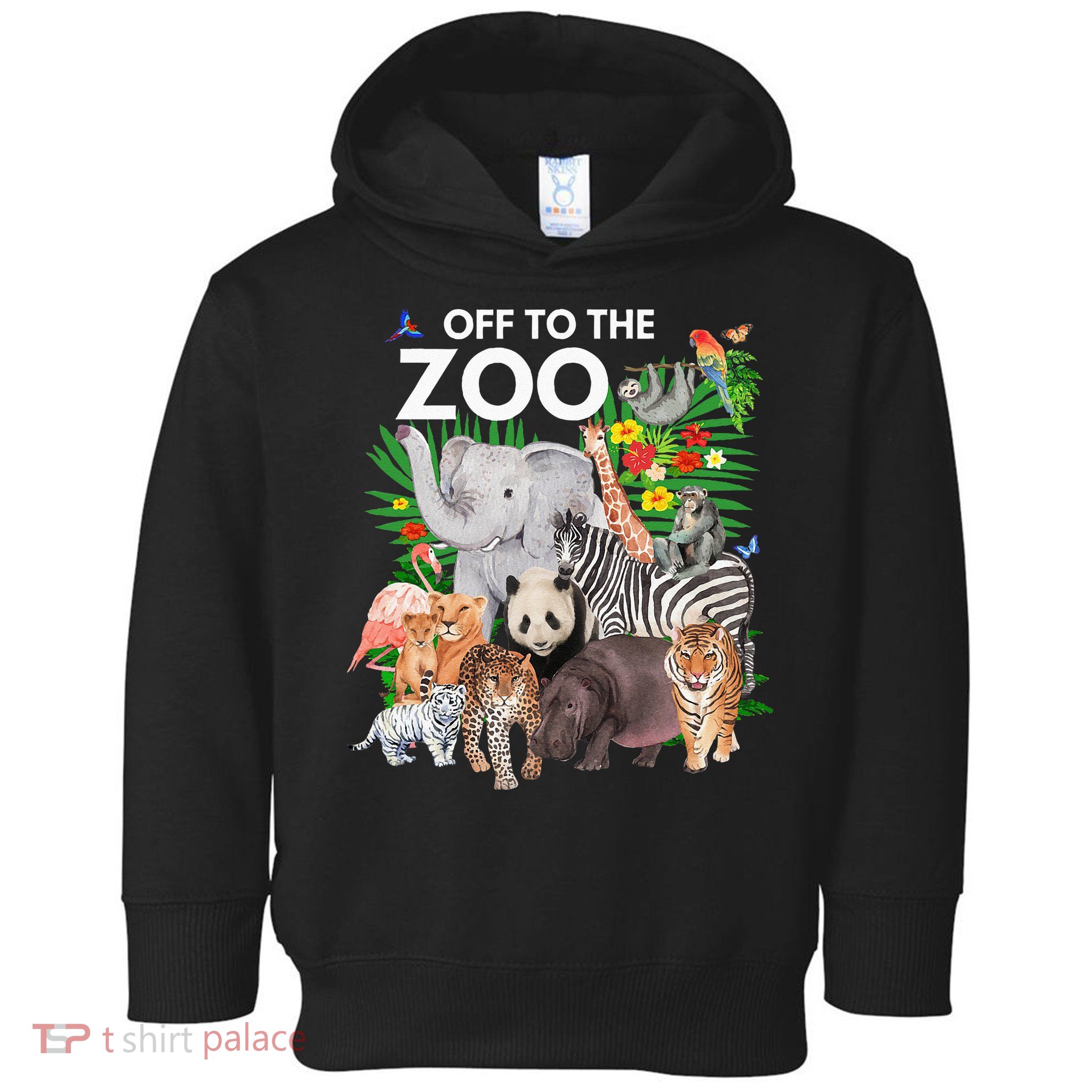 Zoo Animals Safari Party A Day At The Zoo Safari Zoo Animal Toddler Hoodie