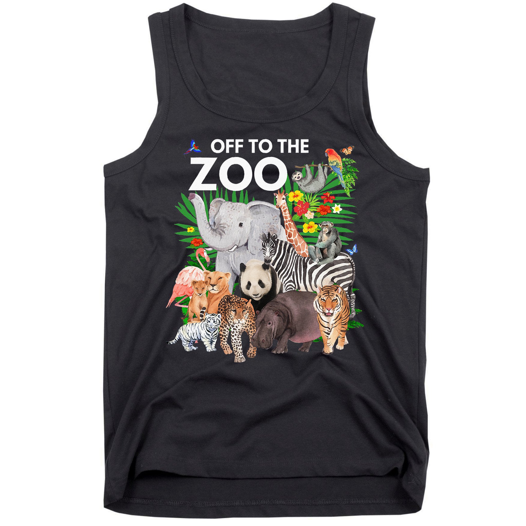 Zoo Animals Safari Party A Day At The Zoo Safari Zoo Animal Tank Top