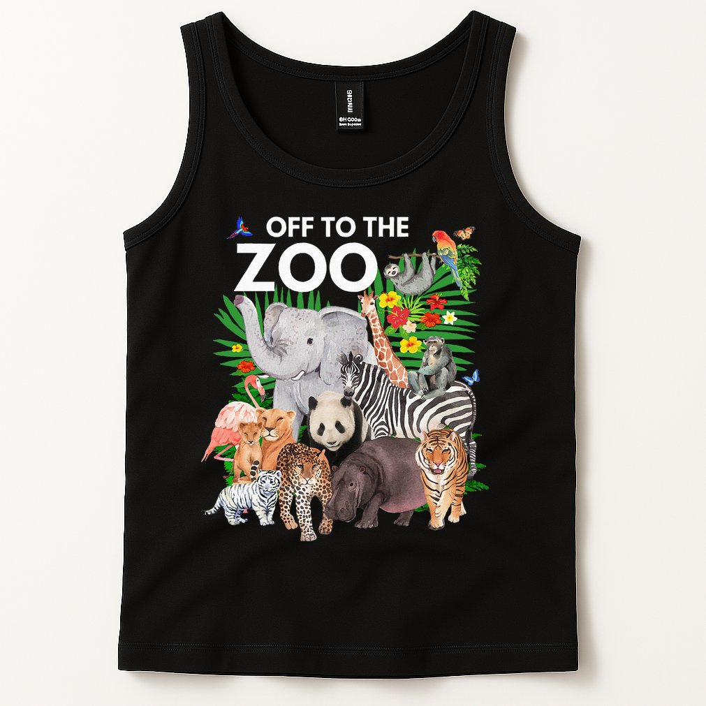 Zoo Animals Safari Party A Day At The Zoo Safari Zoo Animal Tank Top