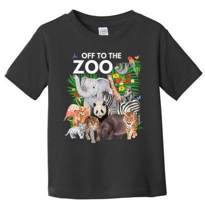 Zoo Animals Safari Party A Day At The Zoo Safari Zoo Animal Toddler T-Shirt