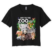 Zoo Animals Safari Party A Day At The Zoo Safari Zoo Animal Crop Top