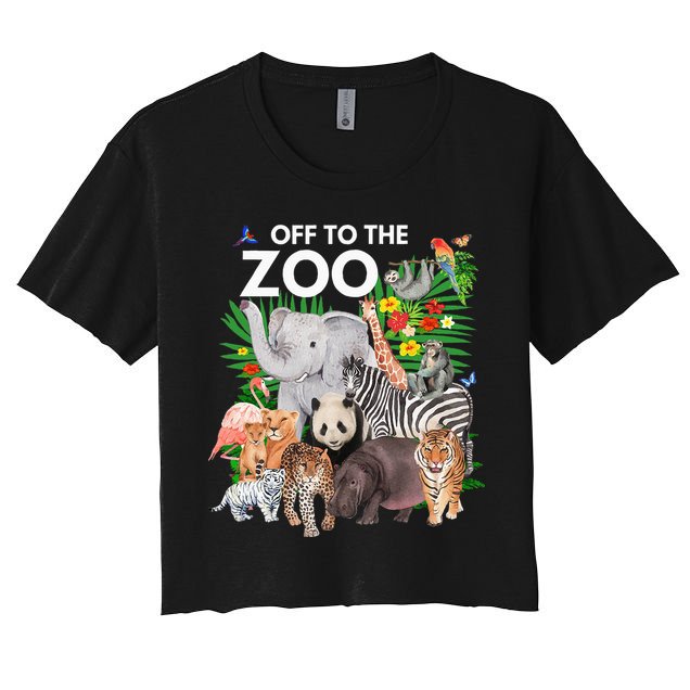 Zoo Animals Safari Party A Day At The Zoo Safari Zoo Animal Crop Top