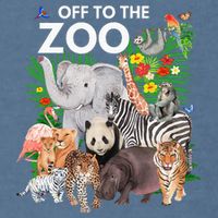 Zoo Animals Safari Party A Day At The Zoo Safari Zoo Animal Garment-Dyed Sweatshirt
