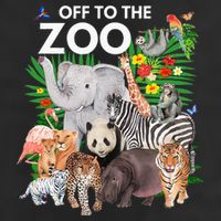 Zoo Animals Safari Party A Day At The Zoo Safari Zoo Animal Cool Comfort Performance Bucket Hat