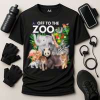 Zoo Animals Safari Party A Day At The Zoo Safari Zoo Animal Performance Shirt