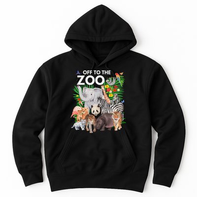 Zoo Animals Safari Party A Day At The Zoo Safari Zoo Animal Hoodie