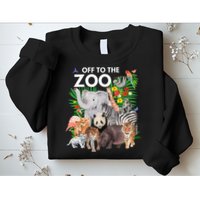 Zoo Animals Safari Party A Day At The Zoo Safari Zoo Animal Sweatshirt