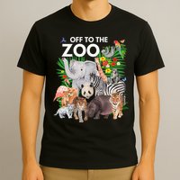 Zoo Animals Safari Party A Day At The Zoo Safari Zoo Animal T-Shirt