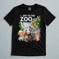 Zoo Animals Safari Party A Day At The Zoo Safari Zoo Animal T-Shirt