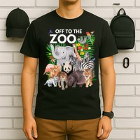 Zoo Animals Safari Party A Day At The Zoo Safari Zoo Animal T-Shirt