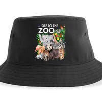 Zoo Animals Safari Party A Day At The Zoo Safari Zoo Animal Sustainable Bucket Hat