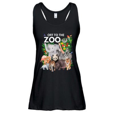 Zoo Animals Safari Party A Day At The Zoo Safari Zoo Animal Ladies Essential Flowy Tank