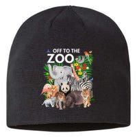 Zoo Animals Safari Party A Day At The Zoo Safari Zoo Animal Sustainable Beanie