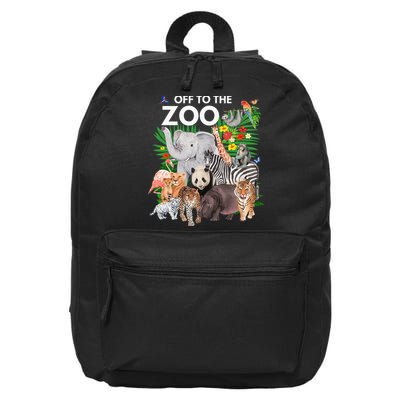 Zoo Animals Safari Party A Day At The Zoo Safari Zoo Animal 16 in Basic Backpack